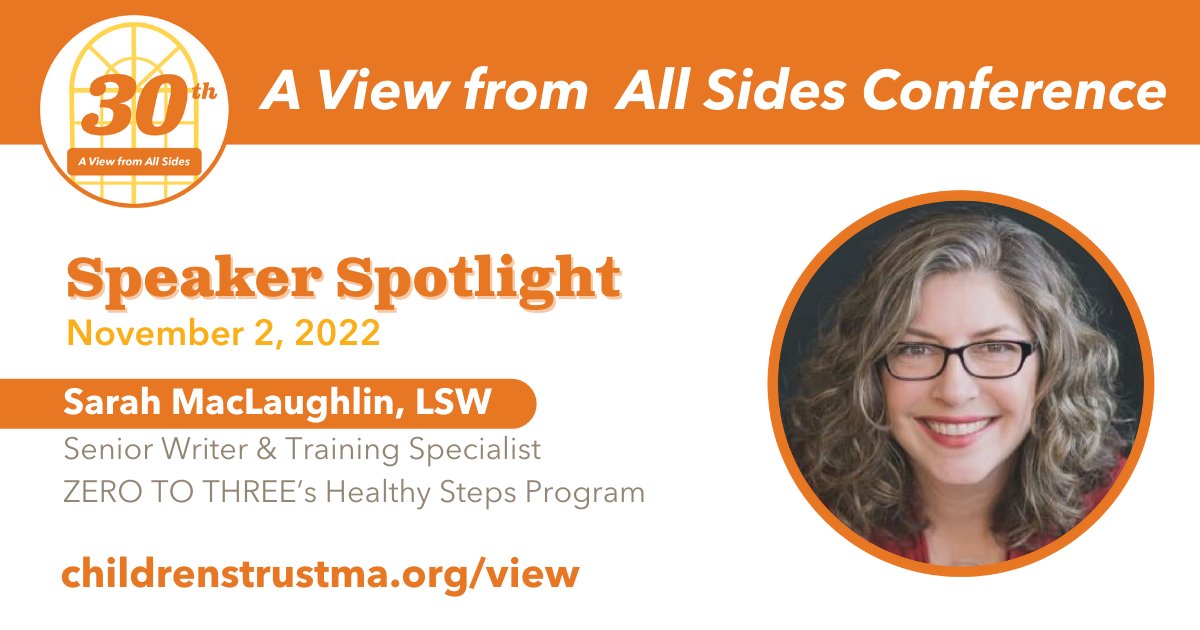 trust4kids's tweet photo. Have you registered for our #AViewfromAllSides Conference? Register today to save your space!
#SpeakerSpotlight: @sarahmaclaugh, LSW, Senior Writer Training Specialist for @ZEROTOTHREE's HealthySteps program.
Register now at: https://t.co/gJLZ3Rg9Dz https://t.co/emXpnr5GYw