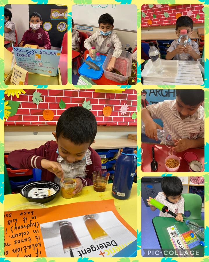 Bushra_b05's tweet photo. Little scientists of #KG2CRespectfulHands🙌 exhibiting their scientific skills during #SciFest 🔍🧲. It's great to see the students speak so eloquently about their experiments. @MichelleVerghe1 @gemsnms_alkhail https://t.co/1IqFVGqz1w