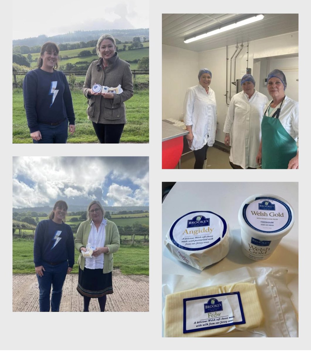 LauraJ4SWEast's tweet photo. Excellent visit to successful local family business @BrookesDairy in #Devauden this morning with local @MonmouthCA Candidate @RachelBuckler1
We learnt how they make Brooke’s delicious #cheese 🧀 & saw where THE BEST #icecream in the world is made!
Incredible local 🏴 products https://t.co/ikz5RtIjOJ