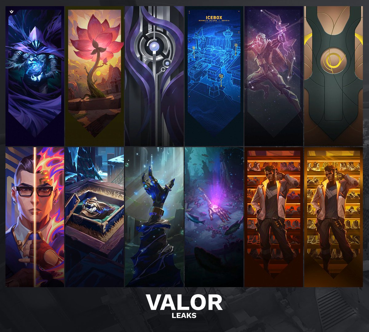 ValorLeaks's tweet photo. Episode 5 Act 3 Battlepass Playercards | #VALORANT https://t.co/GWtWyI9wFc
