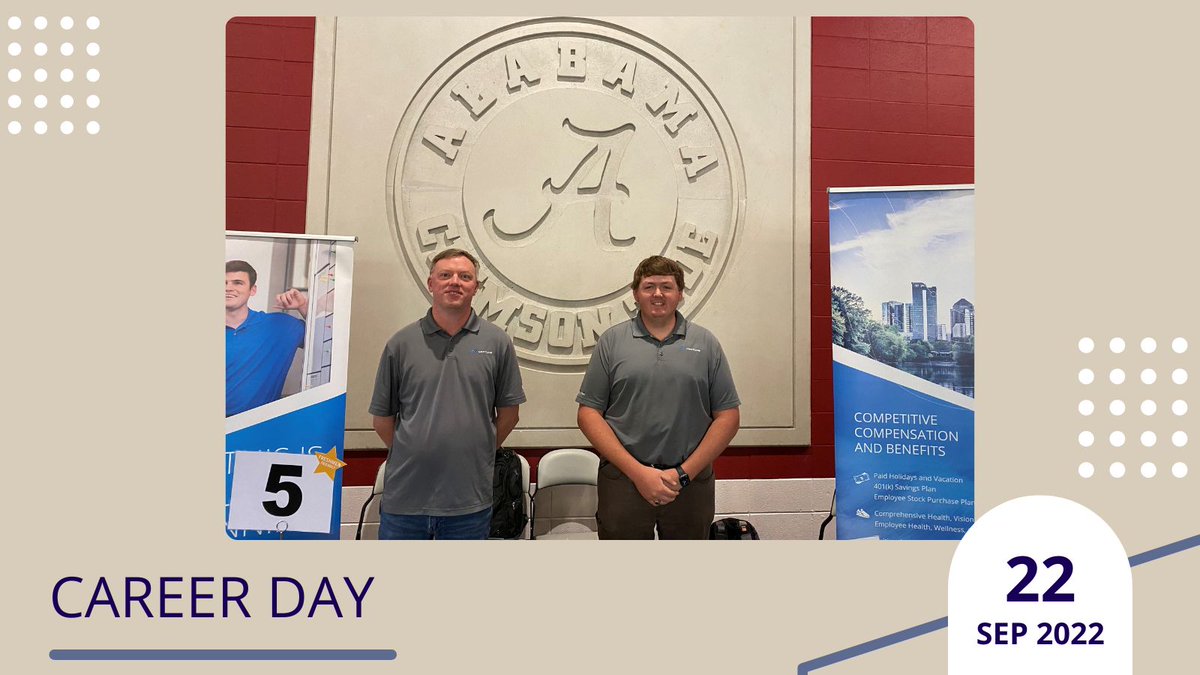 NeptuneTechG's tweet photo. Neptune employees and University of Alabama Engineering alums, Zach Rutledge, and Thomas Ulrich, had a rush of nostalgia at the Career Fair on September 22. They were on hand to talk with current students. Neptune was proud to be a Capstone Sponsor this annual event. #WinYourDay https://t.co/JF7tmmU8IM