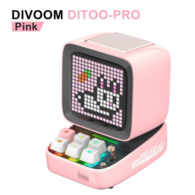 DivoomShop's tweet image. 🔈 ลำโพงพกพา Divoom Ditoo Plus 
ลำโพงบลูทูธดีไซน์ คอมพิวเตอร์วินเทจ พร้อมจอ LED Pixel สามารถปรับเปลี่ยนรูปภาพได้ตามต้องการภายใน App
สามารถแจ้ง Notification ได้ ไม่ว่าจะเป็นเตือนประจำวัน หรืออื่นๆ รองรับ AUX และ SD
ราคา 1 8 4 9 บาทเท่านั้น!!🕹️#DivoomDitoo #ตกแต่งโต๊ะ