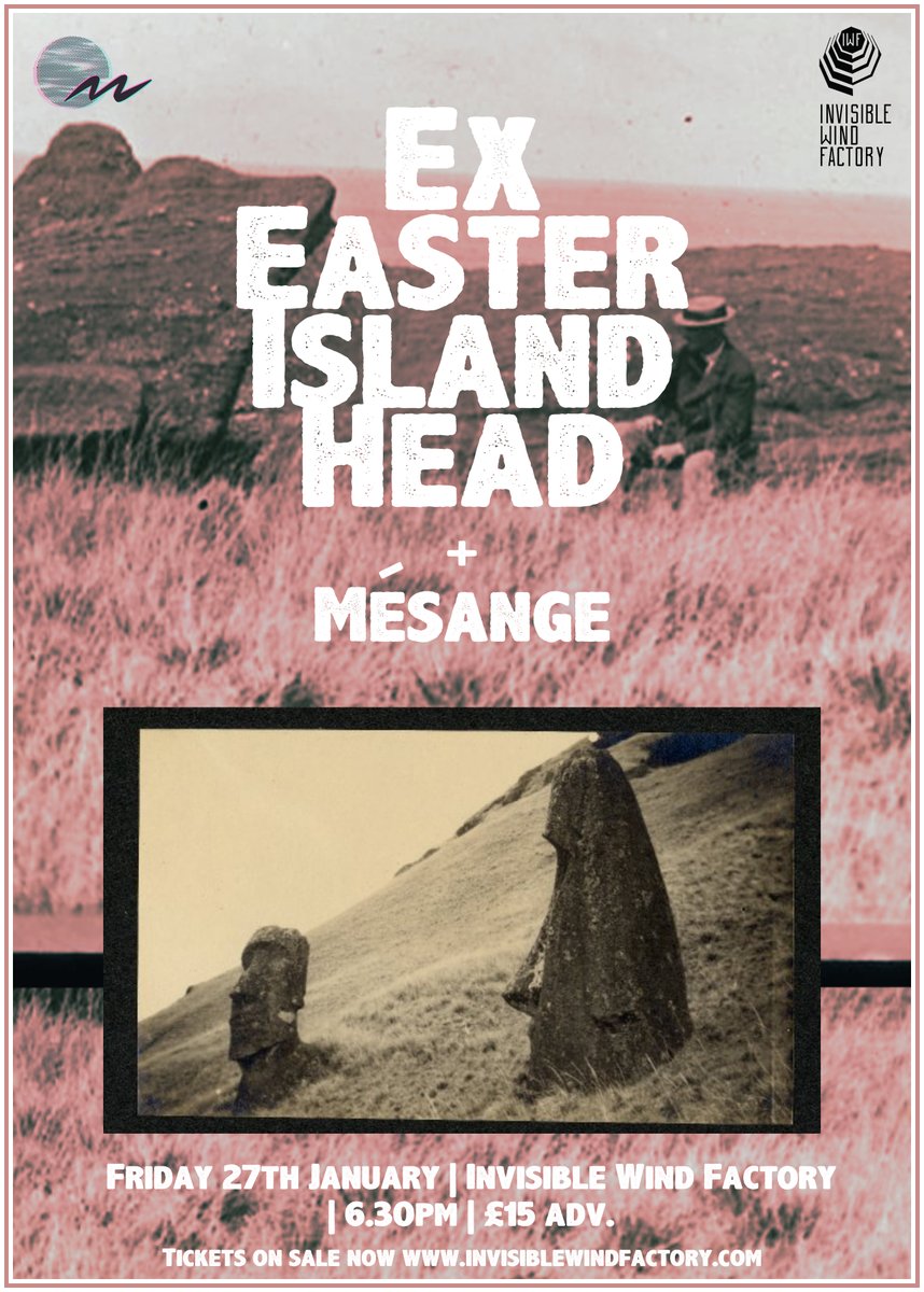 iwfactory's tweet photo. Extremely excited to announce minimalist experimental ensemble Ex-Easter Island Head will be performing a unique show in the round @ IWF on 27/01/23!  

Support from @Mesangemusic.

Tickets at https://t.co/IfW4DG4Aif

@ExEIH @andrewpmhunt @MawdsleyLuce https://t.co/eX1xz88B4Q