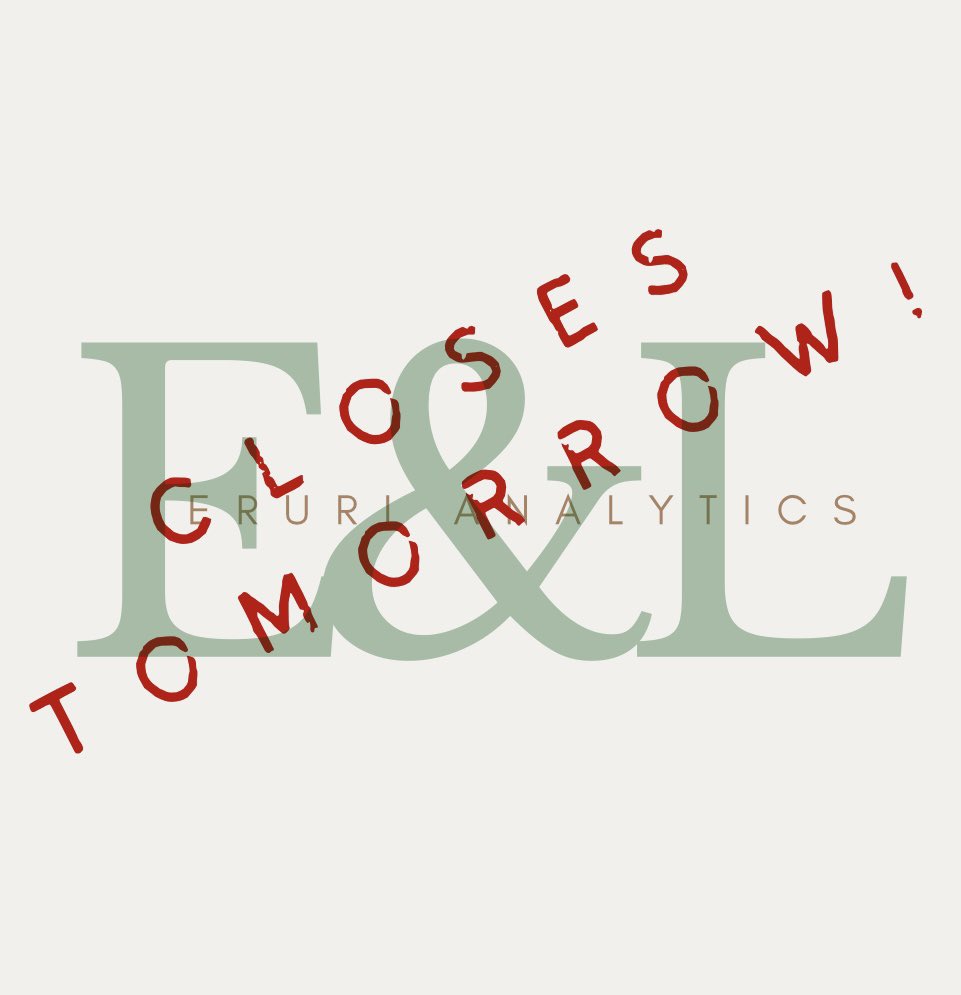 EruriAnalytics's tweet photo. We’re in the final stretch! Just a little over 24 hours to submit your #EruriSurvey responses! https://t.co/1nio4uORwx