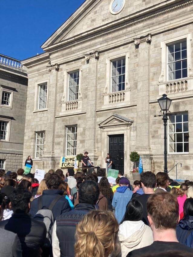 Students, researchers and staff are saying enough is enough. What an amazing turnout @tcdsu @TheUSI @PhDRights @pgwa_ie @PhdsPcau @S4C_group at @tcddublin!
