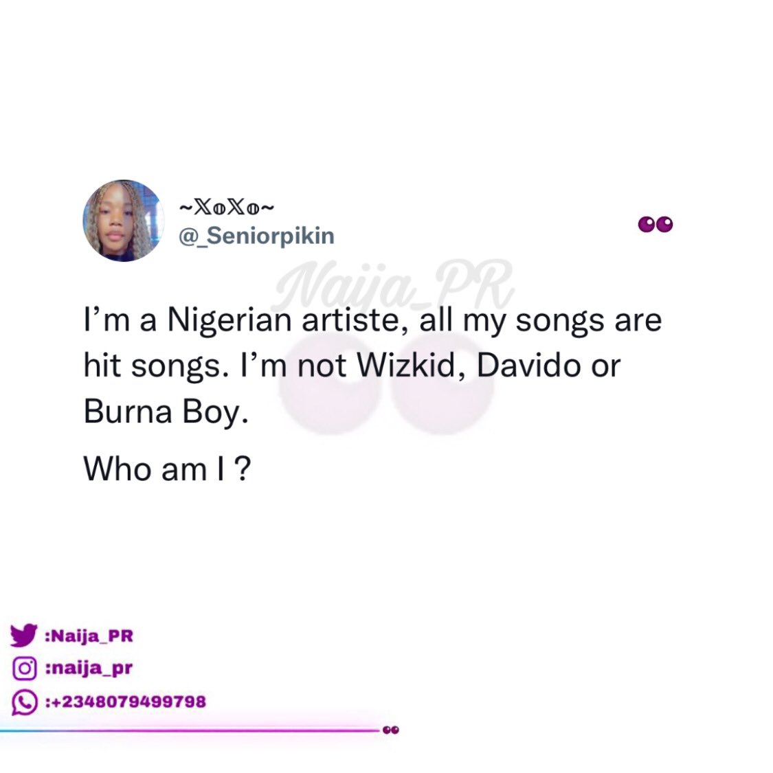 Naija tweet media