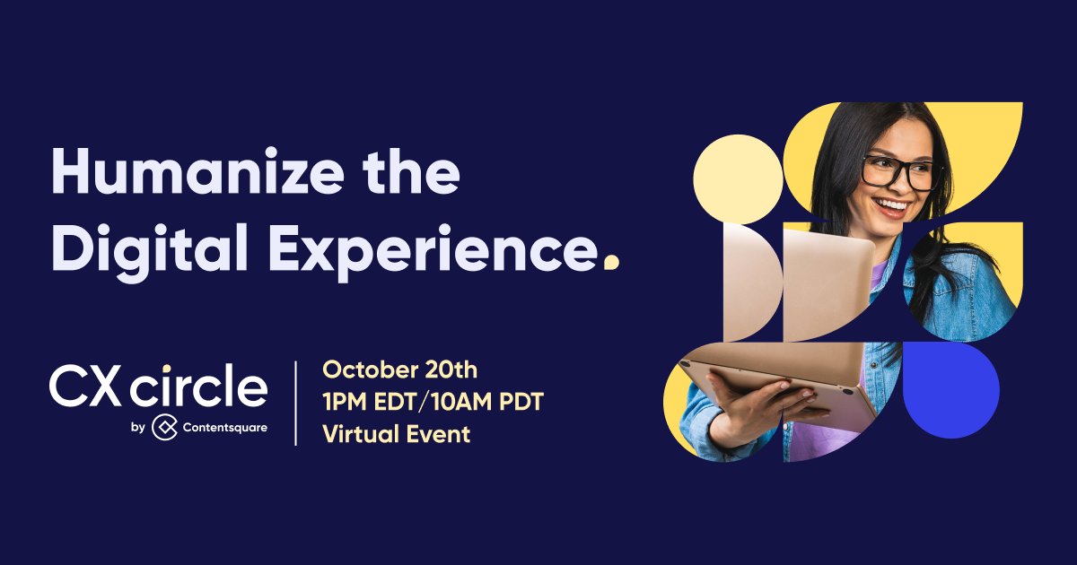 T-7 Days until North America's CX circle 2022! Join us at CX circle on October 20 to learn how brands like Carnival, <a href="/SurLaTable/">Genevieve</a> and <a href="/Verizon/">Verizon</a> use data to understand the wants and needs of their customers and ultimately deliver a better CX.  
okt.to/OGv70n