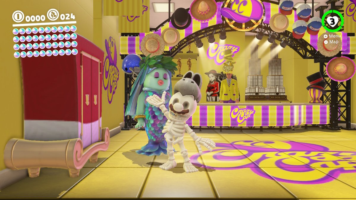 RoyalBran74's tweet photo. The Mario Movie got me wanting to play a bunch of the Mario games so since its Spooktober I decided go back to Odyssey and grind for the Skeleton suit while collecting Moons, I have 622 #SuperMarioOdyssey #NintendoSwitch https://t.co/DzIK8fTQ0u