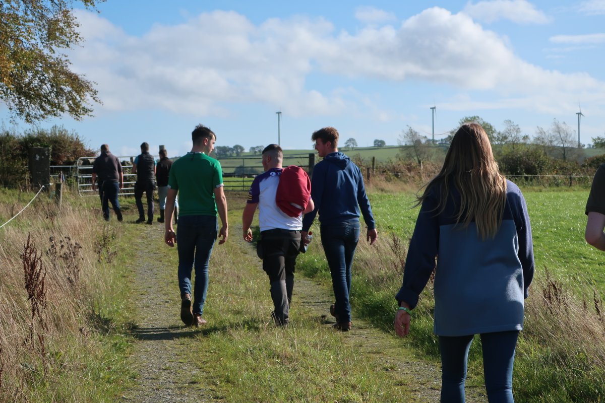 Today as part of #AgMentalHealthWeek we did a mile-walk to reflect on the importance of making time for ourselves. We also invited Bill Gleeson, ex-student and part of @MakeTheMoove, to talk about his experiences with mental health. A huge thanks to Bill for joining us!