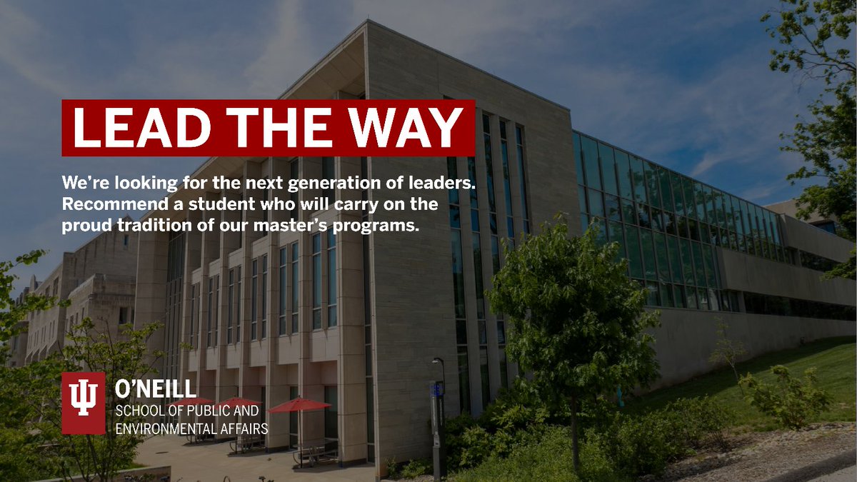 DenvilRDuncan's tweet photo. Number 1 ranked school at a fantastic university in a beautiful city. @IUONeill https://t.co/4R9Z2NYIAJ