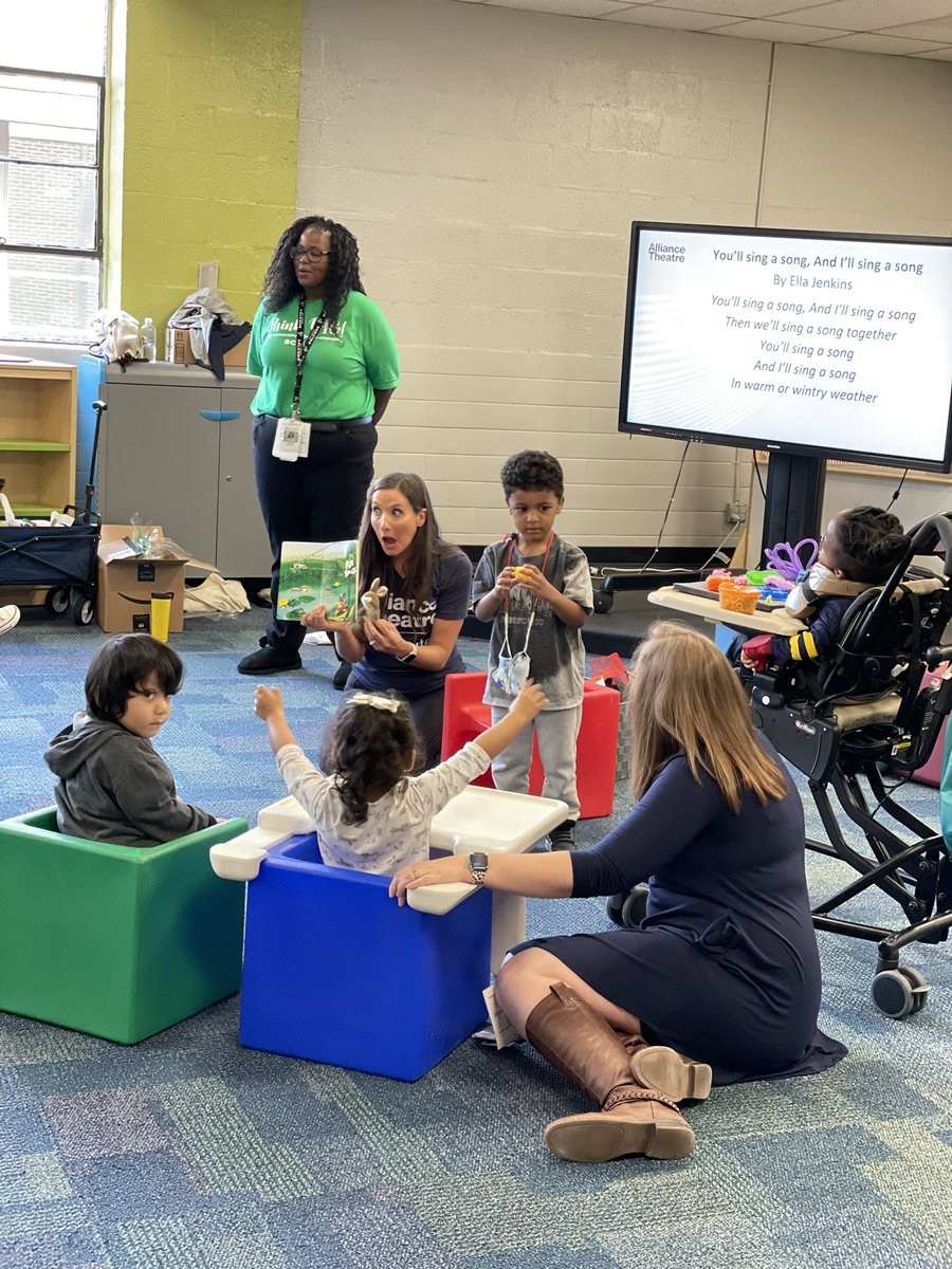 ARTwithJessica's tweet photo. Today we kicked off our 1st arts integration workshop in our Cobb PreK PL series @cobb__ELC ! Thank you @alliancetheatre Institute &amp; @WolfTrap_Edu for the dynamic, engaging strategies that teachers can use w/ special needs students &amp; GA Prek student across Cobb! #artsintegration https://t.co/yJfITVSluL