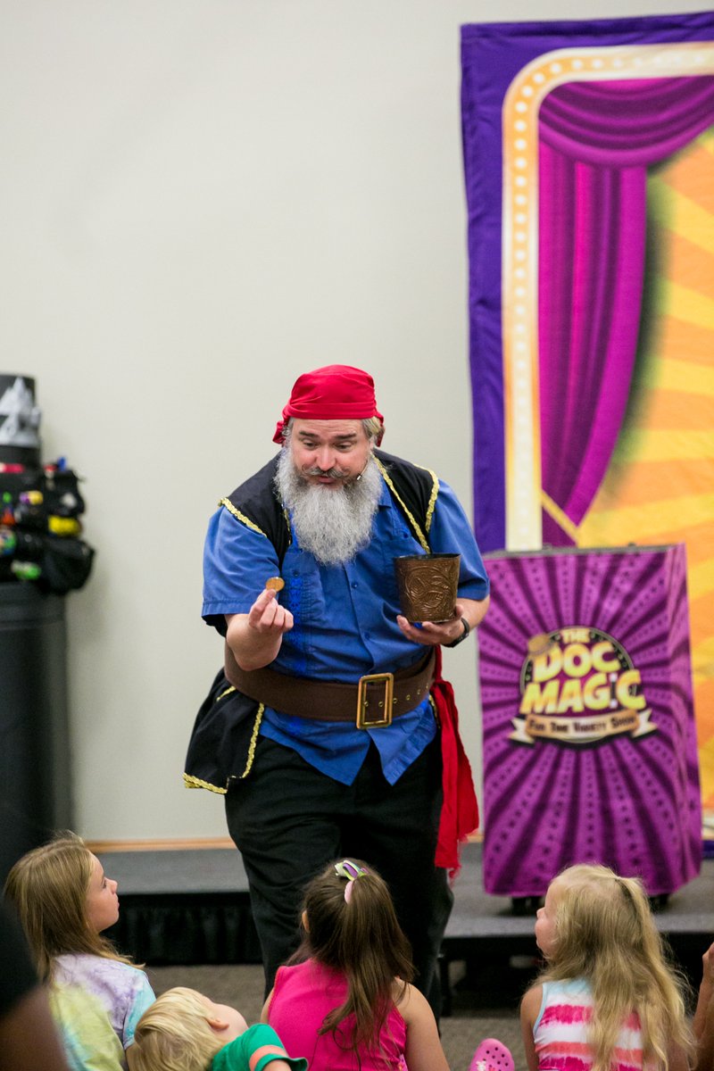 newnancarnegie's tweet image. We always love a summer visit from Doc Magic! We had so much fun at this variety show. Many thanks to the Newnan Carnegie Library Foundation and Newnan Kiwanis for their support of our summer programs. #CarnegieLibrary #NewnanGa #DocMagic #KidsPrograms
