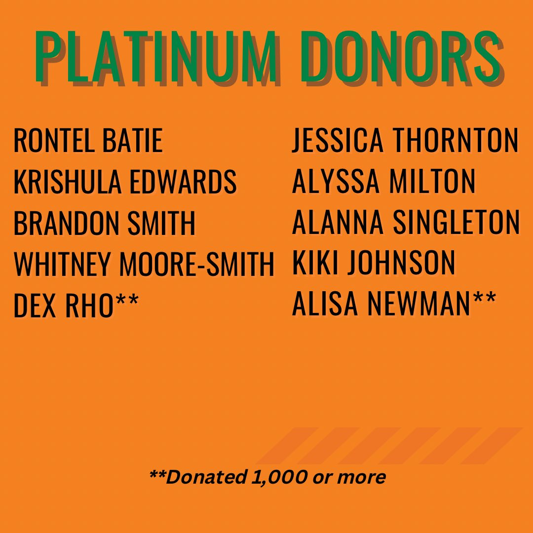 famuclassof2007's tweet photo. THANK YOU TO OUR PLATINUM DONORS!!! https://t.co/IOMr6J3okV