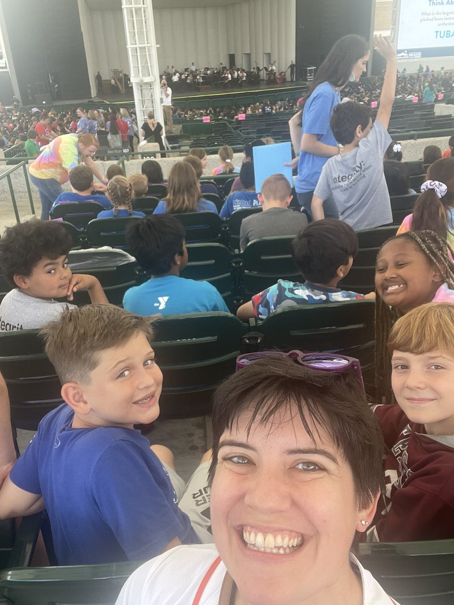 Snyder 4th graders are ready to enjoy <a href="/HouSymphony/">Houston Symphony</a> performance for Fine Arts Day! Thank you for sharing your artistry with us!! <a href="/ConroeFineArts/">Dr. Robert Horton</a> <a href="/SnyderStallions/">Snyder Elementary</a>