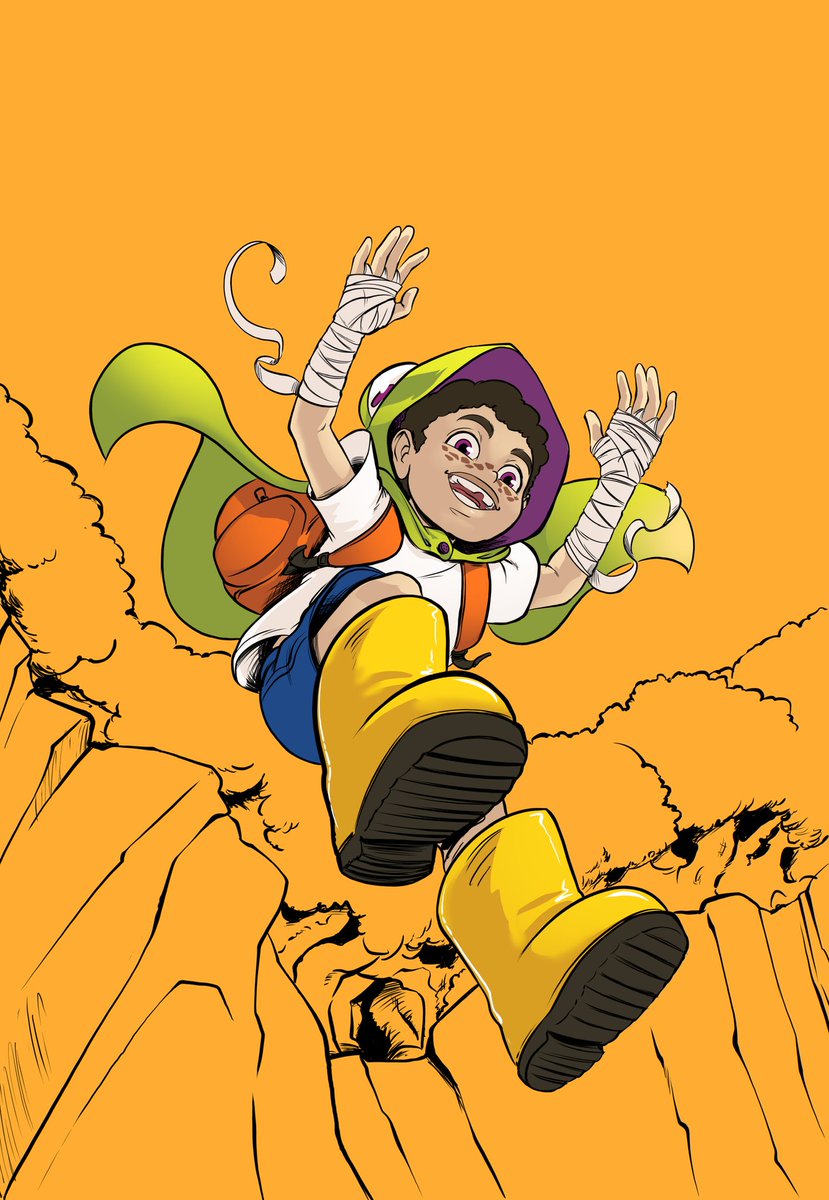 obarbaviking's tweet photo. Cover art for an authorial work called Frog Boy. Story that tells the fantastic adventure of a boy who is bullied at school and when he finds a magical cape he is transported to a world where he will learn how to be strong.

#kidlit #kidlitart #webtoons #comicbok https://t.co/zFTx8mPw9B