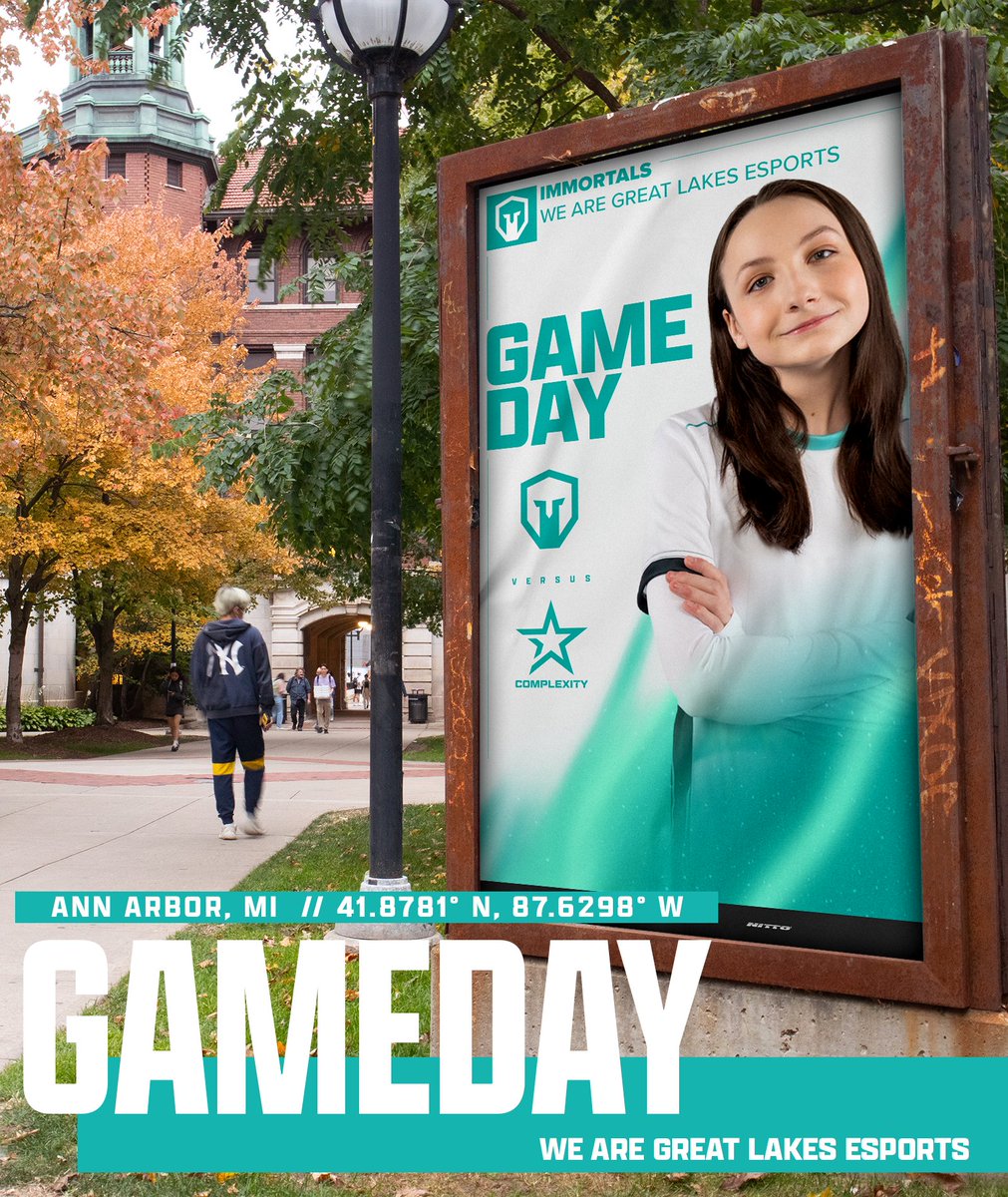 Immortals's tweet photo. It's our time to shine✨
⚔️ @Complexity GX3
⏰ 4:00 PM ET
📺 https://t.co/bgMoJQ91uu
📸 Ann Arbor, MI
#VCTGameChangers // #IMTVAL https://t.co/aGp34ivTGx