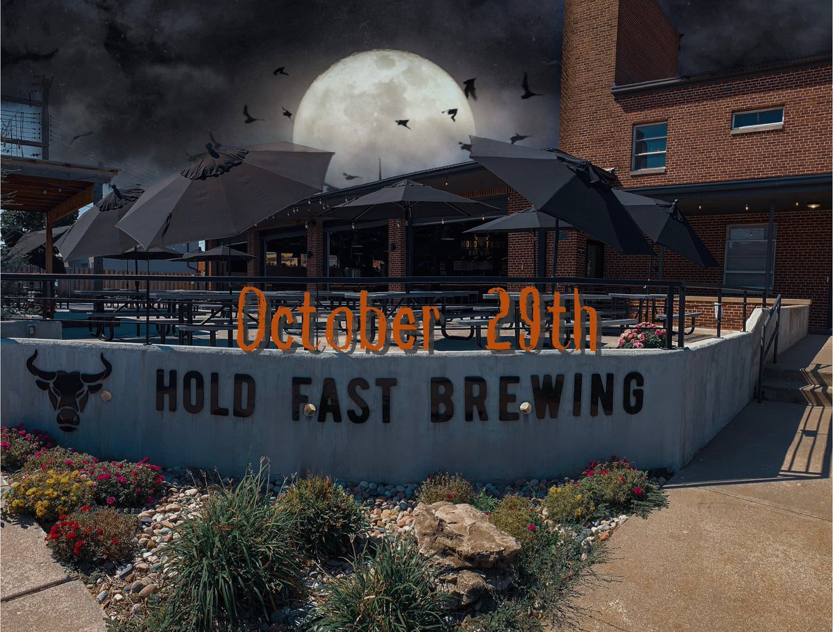 October 29th. The annual Hold Fast Halloween Party. Save the date for costume contests, dog costume contests, BadaBing Wing Company, live music, and all the spooky fun 👻🔥🎃
