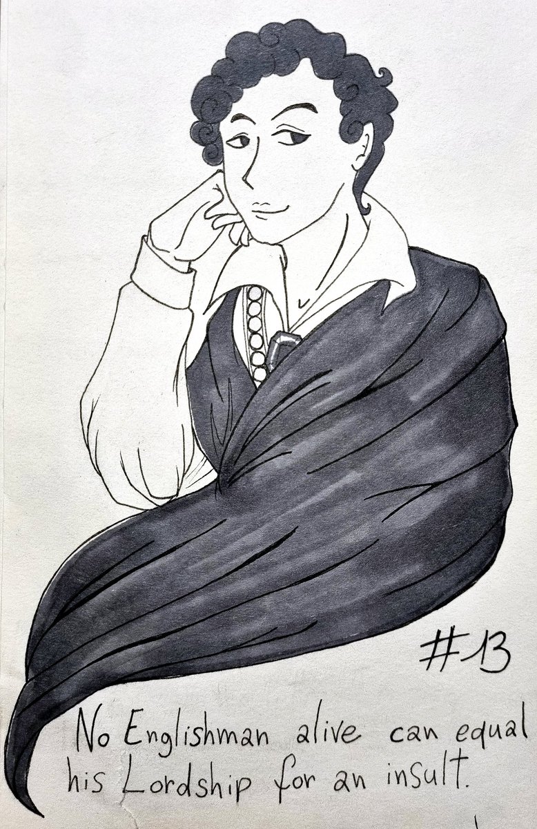 wrenfengtianshi's tweet photo. Inktober without prompt
OMG it's Lord Byron! Fathers, quick! Hide your daughters!
#JonathanStrangeAndMrNorrell
#JSAMN https://t.co/QvioGYGSrW