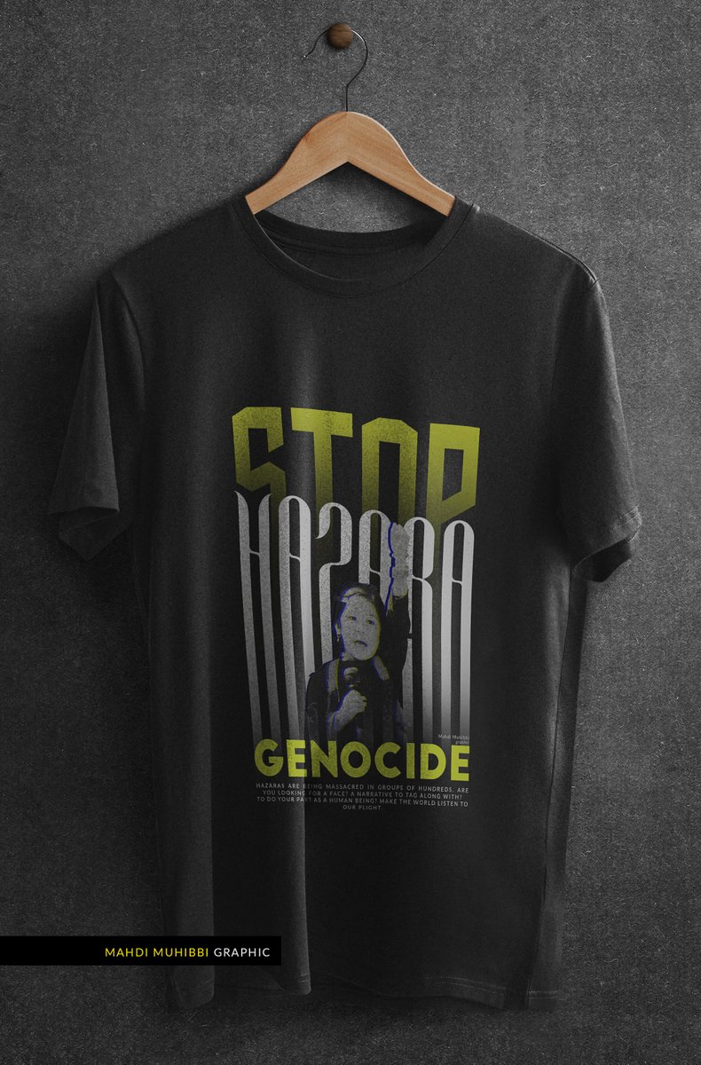 TripleM1902's tweet photo. نقد و نظر؟
طراحی تیشرت توقف نسل کشی هزاره ها
#StopHazaraGenocide T-shirt design https://t.co/k0jb6Cpogf