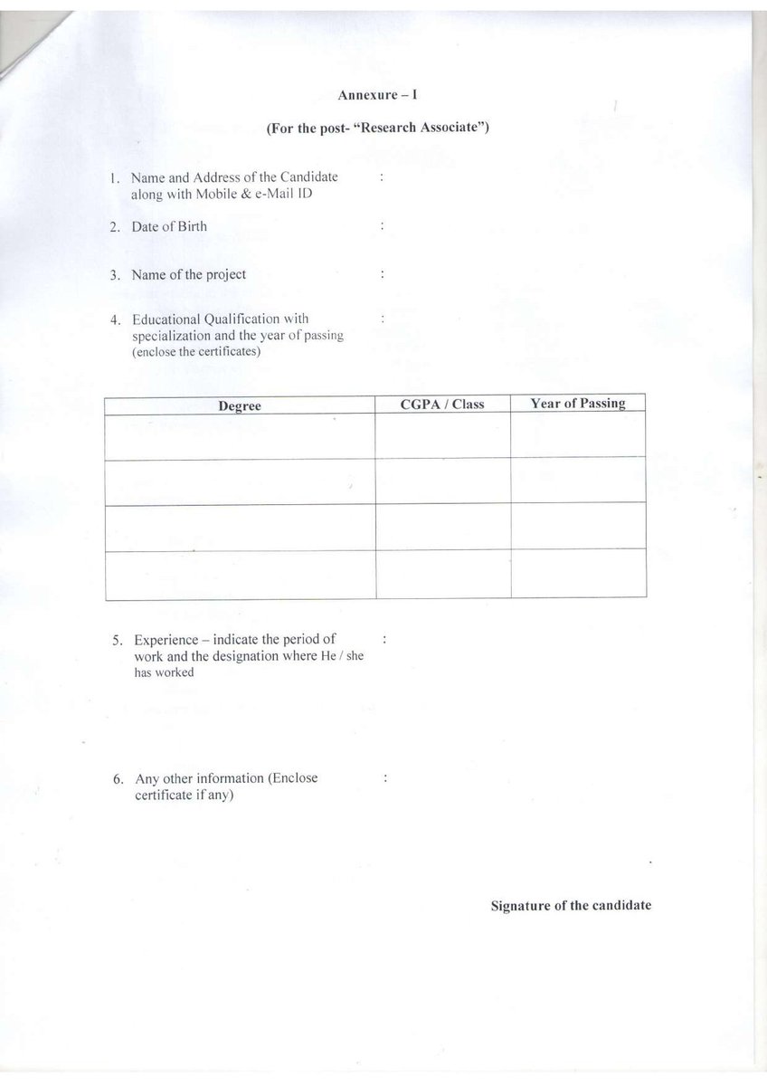 Research_Clue's tweet photo. Notification for engaging Research Associate on work contract basis in the CoE on watershed management- REWARD programme.
#research #PhD #PhDposition #PhDPrograms #researchers #PhD_Advisor https://t.co/uYZUNDDKcG