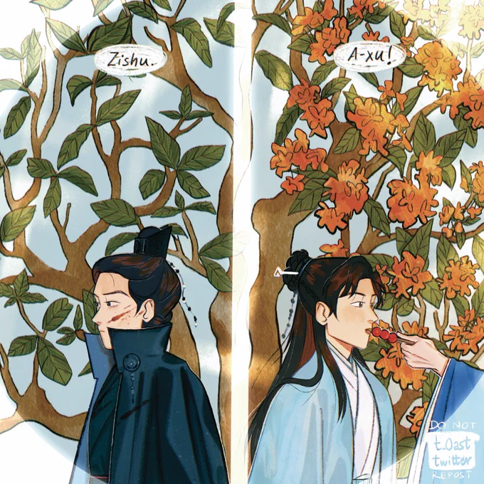 here's my piece for  with orange osmanthus as the theme! thank you for the experience! it was really fun #wenzhou #山河令 #WordOfHonor 