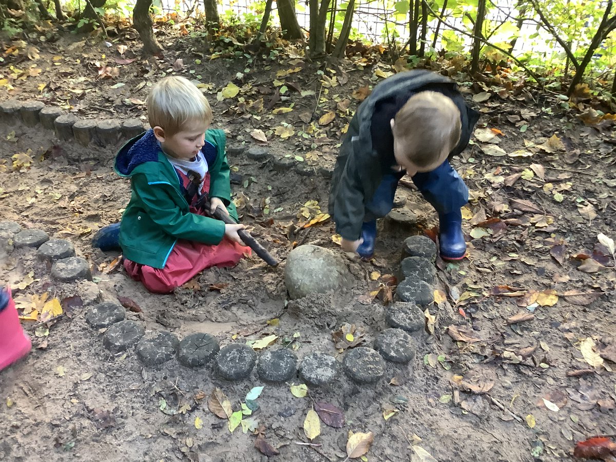 Nursery took their first trip to the Den today. It was so exciting! We even saw a Dinosaur egg! lots of joy running and jumping in the autumn sunshine. Great fun had by all, can’t wait for next week! <a href="/BrookburnP/">Brookburn Primary</a>