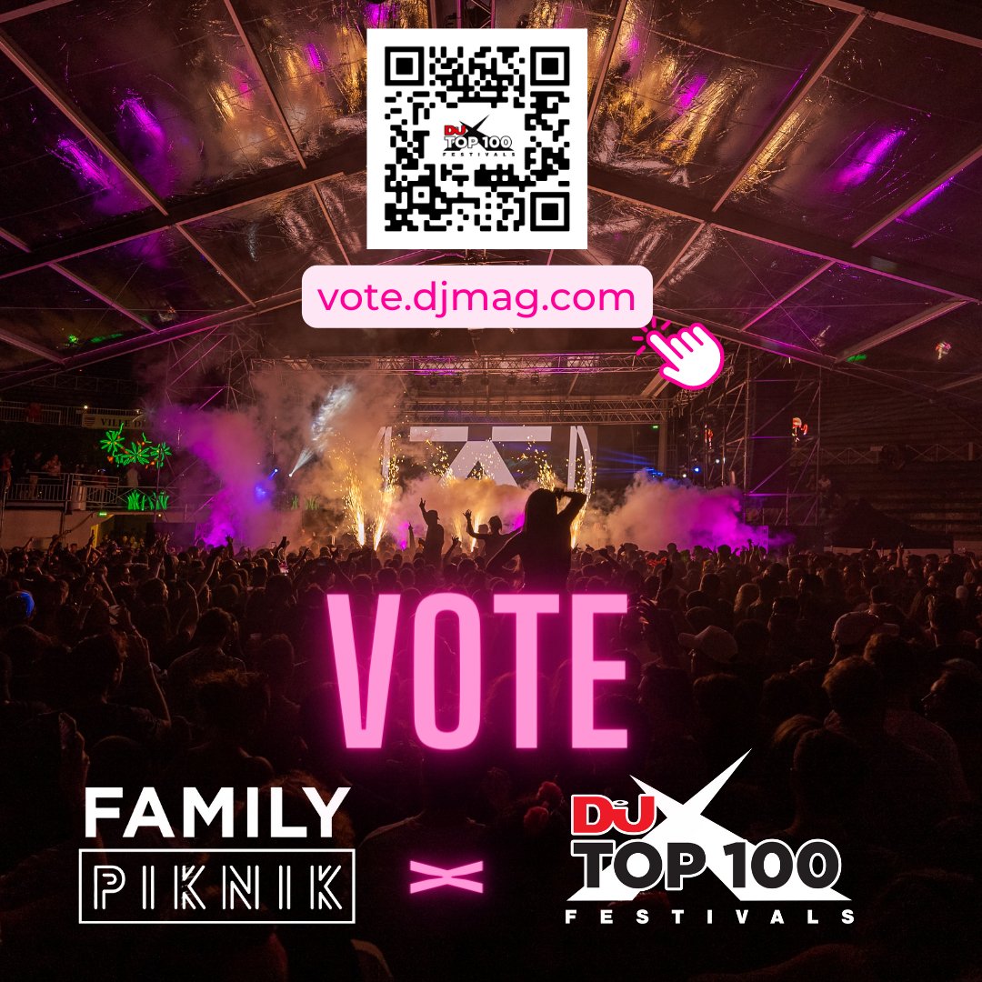 FamilyPiknik's tweet photo. If YOU think we deserve to be in that Top 100 Festivals list, you can vote FAMILY PIKNIK until October 26th ❤️
👉 https://t.co/SH0Z8164yP
#FamilyPiknik #Top100Festivals @DJmag @djmagFR https://t.co/g36N8BFeEb