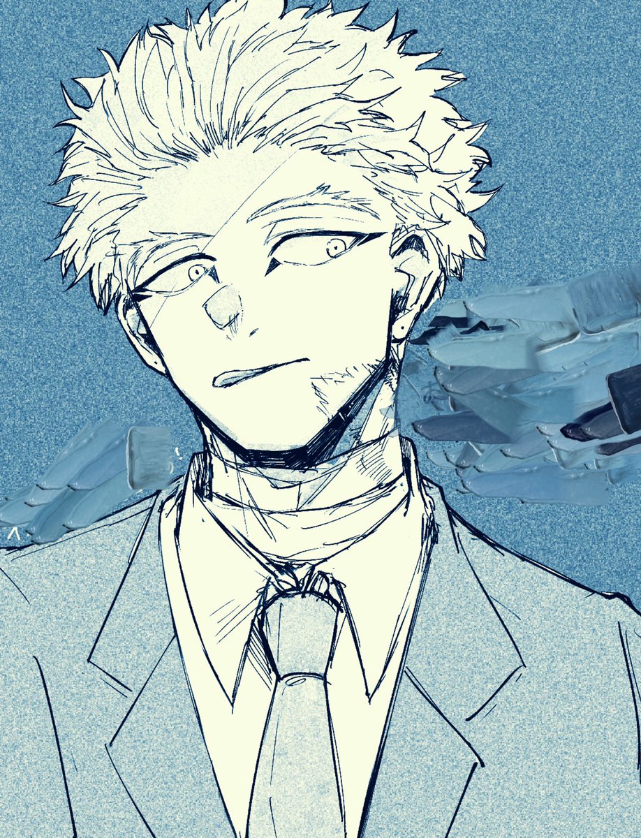 hawks (boku no hero academia) male focus 1boy solo necktie short hair formal suit  illustration images