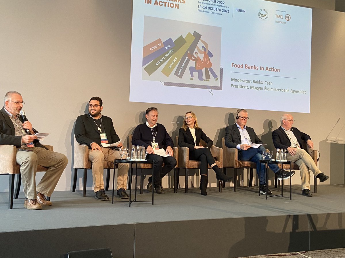 leg_end81's tweet photo. @FareShareUK CEO Lindsay Boswell joined a panel to talk about the Cost of Living crisis across Europe at the #WeAreFeba @EuroFoodBanks conference in Berlin today https://t.co/e3LgstGOr3