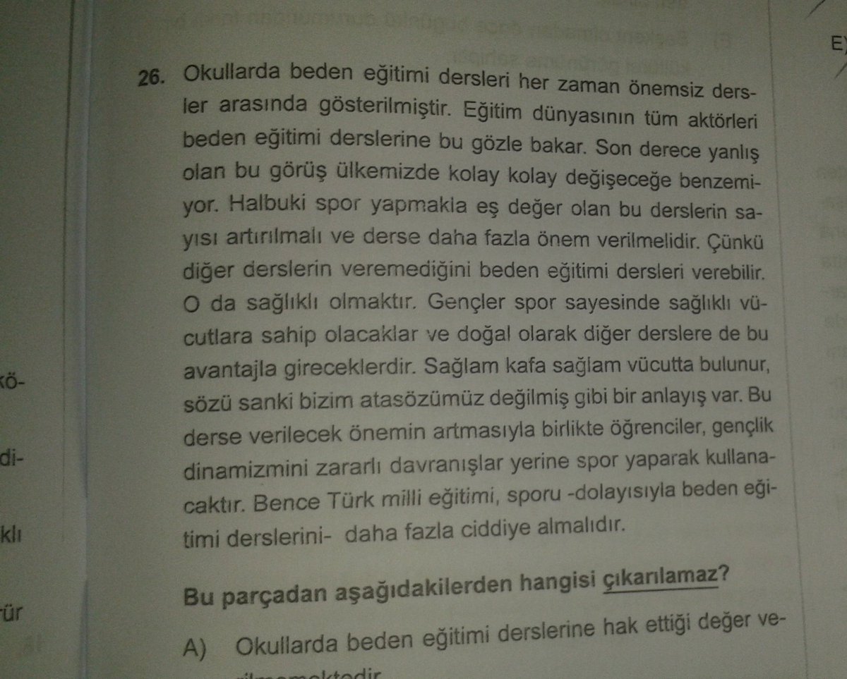#BedenEğitimi nin önemi sorularda, kitaplarda yazılı kalmasın. Hep birlikte ülkemizde spor kültürü oluşturalım. Bunun içinde ana sınıfını ve İlkokullardaki beden eğitimi ve oyun dersine beden eğitimi öğretmenleri girmelidir.

<a href="/RTErdogan/">Recep Tayyip Erdoğan</a> <a href="/Akparti/">AK Parti</a> <a href="/tcmeb/">Millî Eğitim Bakanlığı</a> <a href="/NumanKurtulmus/">Numan Kurtulmuş</a> <a href="/ikalin1/">İbrahim Kalın</a>