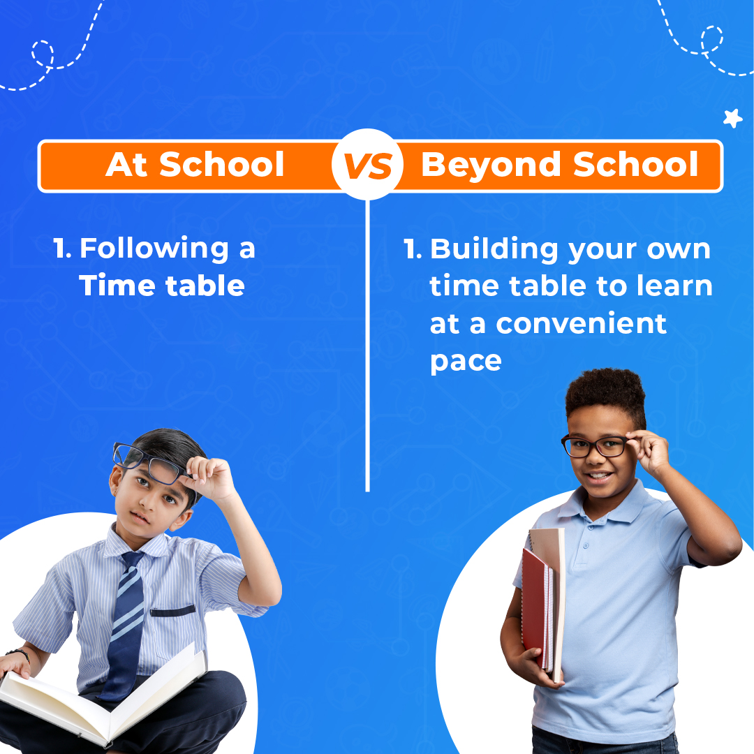 Learning cannot be imposed on all children in the same cookie cutter way. Look #beyondschool to help your child learn 21st century skills at a pace that they find most effective. #beyondschooling #oneononelearning #onlinelearning #21stcenturyskills