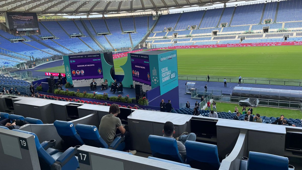 theamykhan's tweet photo. Devhouse achieved another milestone in Artificial Intelligence by displaying AILEVEN LIVE in Social Football Summit 2022, Rome, Italy,
Iโm profoundly appreciative of the team for delivering phenomenal results
#AI #Football #DevHouse #AILEVEN #Italy #SocialFootballSummit2022 https://t.co/2CAmVJdmbu