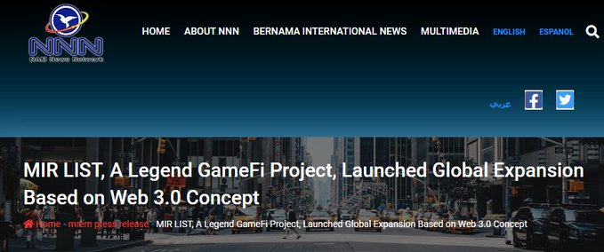 MIRLIST1996's tweet image. Malaysia 🇲🇾🇲🇾🇲🇾, #MIRLIS game is coming.
Play game with #HamGameWorld, earn crypto assets of $HAX and $XDAG.🔥🔥🔥
#MIRLIST, A Legend GameFi Project, Launched Global Expansion Based on Web 3.0 Concept namnewsnetwork.org/?p=195090