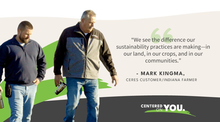 “We realized how much we were improving the ground,” Mark said.

See how Mark &amp; Craig at Kingma Farms use technology to improve their stewardship efforts on the farm.  centeredonyou.coop  

#growwithceres #indianaagriculture