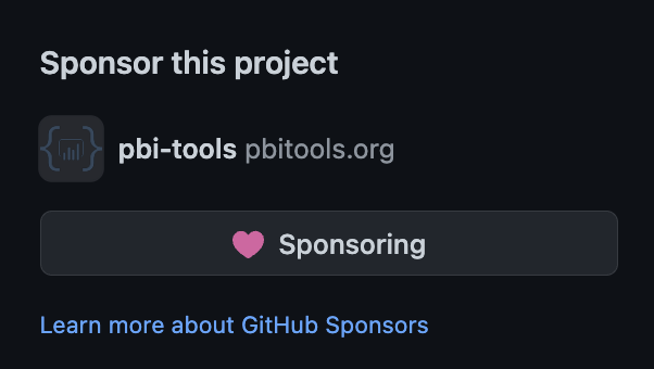 tpnRel1's tweet photo. Do you like #pbitools? And do you know that you can sponsor it? https://t.co/R65BaplvZw