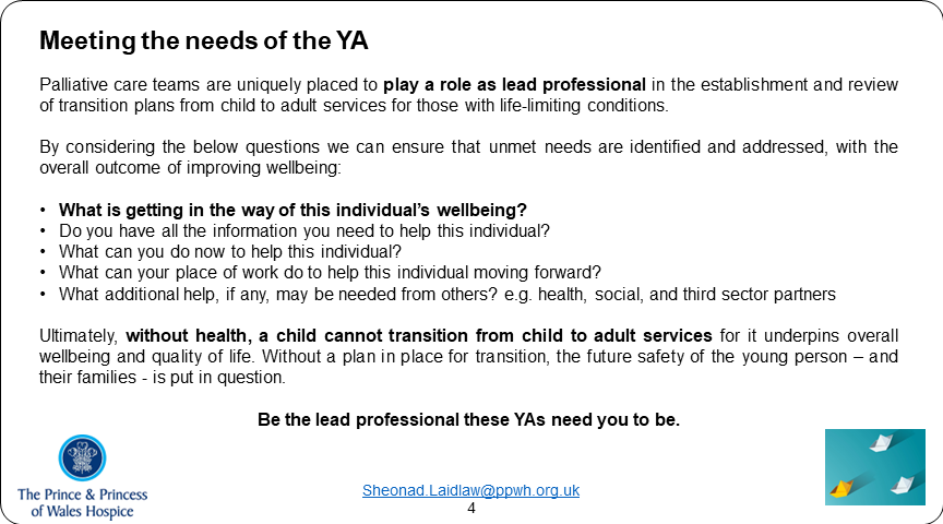 Palliative_Scot's tweet photo. Poster 41 #SPPCPosterParade22 Safe Harbour: the role of lead professionals at the time of transitioning between child and adult services for those with life-limiting conditions @h0pefulmummy @Fionawylie101 @PPWHospice https://t.co/fDAu2LJMp9