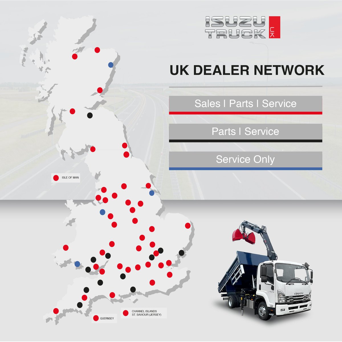 Always ready to meet your requirements. The Isuzu Truck dealer network is here for you. You can find your local Isuzu truck dealer with our interactive map on our website 👉 isuzutruck.co.uk/dealers/ #IsuzuTruckUK #DealerNetwork #CommercialVehicle #CustomerService #Sales