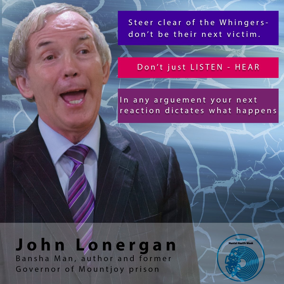 TippVolCentre's tweet photo. Wise words from John Lonergan at @TippMHW free event in the @TalbotClonmel this morning. Well done to the organisers. @TippVolCentre is delighted to have been actively involved again this year. https://t.co/sKjp18Dyxu
