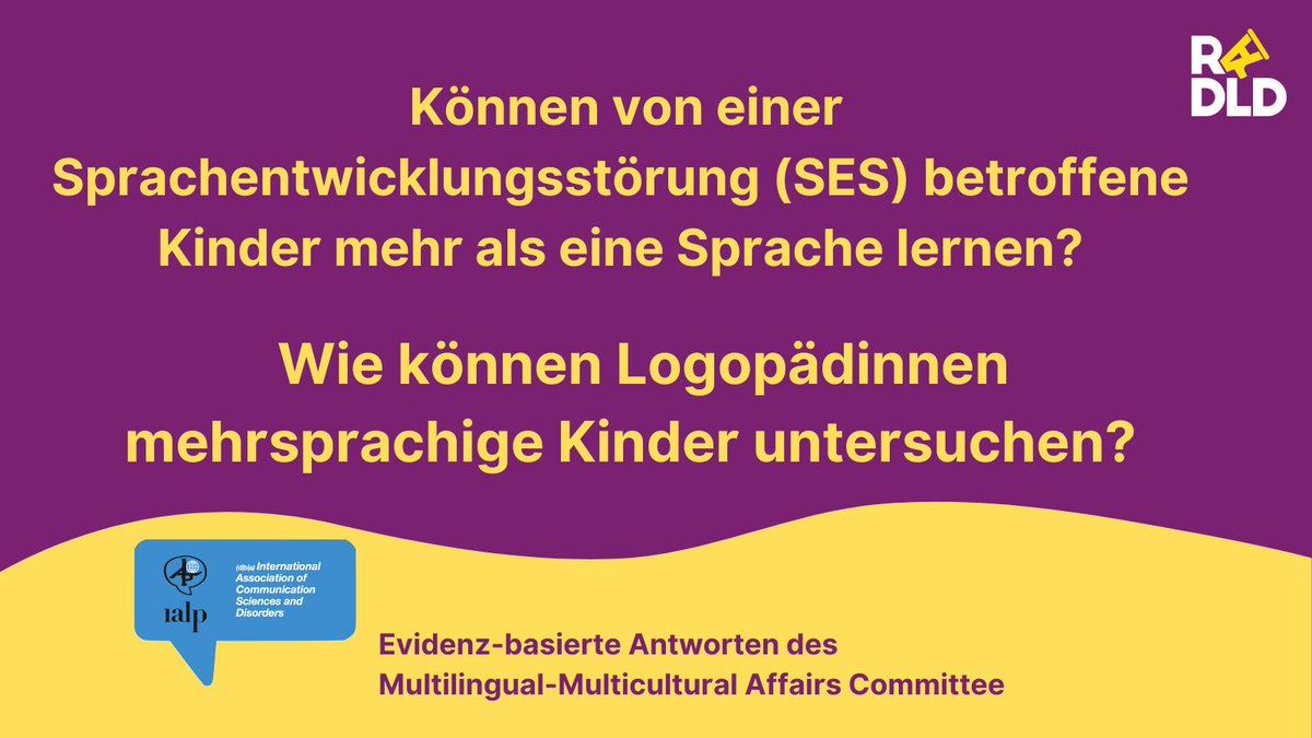 W_Scharff's tweet photo. Es ist #DLDday #TagderSES 🇩🇪 und das MMAC @IALP_Global hat einige evidenzbasierte Antworten auf häufig gestellte Fragen von LogopädInnen zu mehrsprachigen Kindern mit #SES @RADLDcam Kostenlos, in verschiedenen Sprachen: https://t.co/KFVHR6O9pa @dbl_eV @dgs_ev https://t.co/rL7W4i9L3I