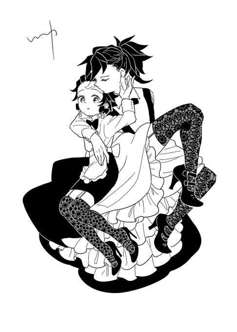 柄ニーハイ 