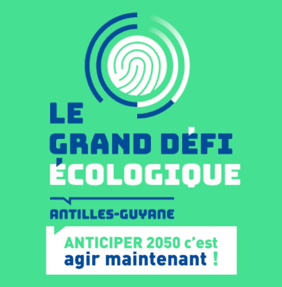 [#Transitions2050] 🌍 
Suivez en direct la conférence d’introduction et le récit du grand témoin dans le cadre du #GrandDéfiÉcologique organisé par l’<a href="/ademe/">ADEME</a> Antilles-Guyane ! 
➡️ le 18/10 et 19/10 sur le Youtube de l’ADEME. 
Découvrez plus d'infos ici 👉legranddefi-antilles-guyane.ademe.fr