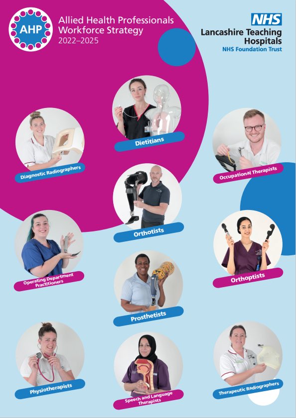 Tomorrow is #AHPsDay, celebrating early as too much to share! 

Launching our #AHP workforce strategy this week - addressing supply, raising profiles, developing people &amp; retention all key themes. 

Covering support workers, students, apprentices &amp; registered staff 🤩

Link ⬇️