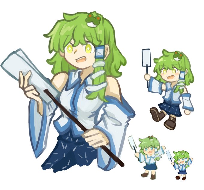 「kochiya sanae」Fan Art(Latest)｜5pages