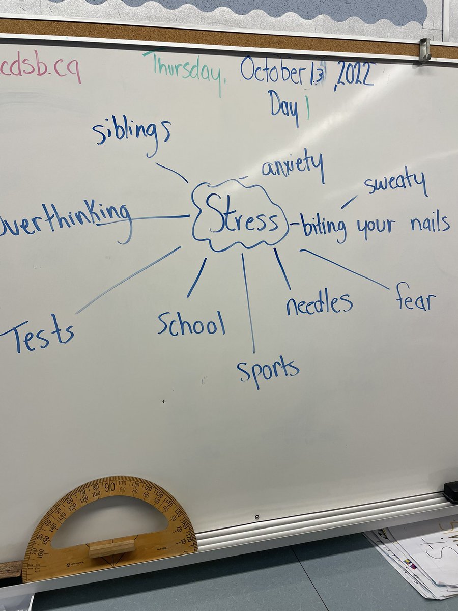 Thank you to our child and youth working for starting off our 4 week long unit on stress management today.