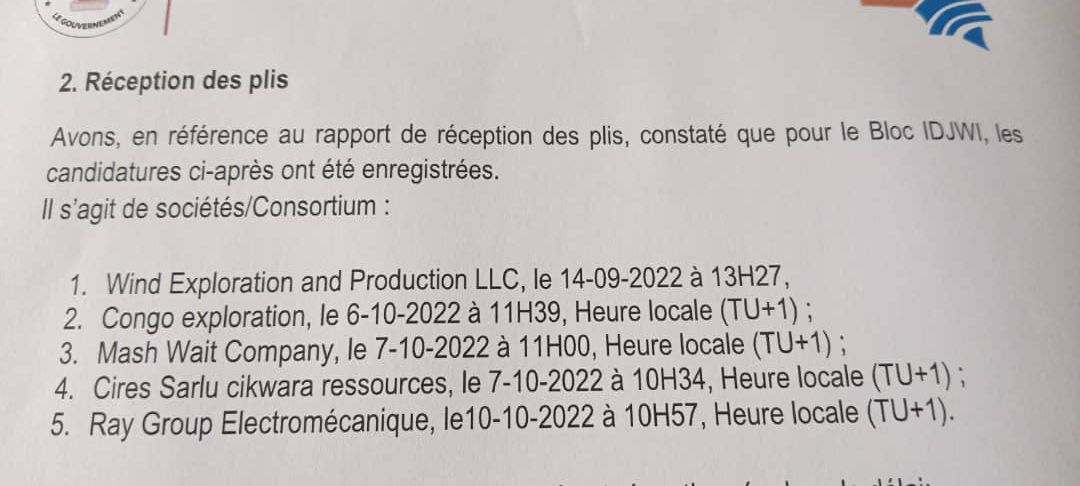 StanysBujakera's tweet photo. #RDC: Voici les sociétés qui ont manifesté leur intérêt pour trois blocs gaziers du lac Kivu, dans l'est de la RD Congo, lors d'un processus d'appel d'offres que le gouvernement a promis mercredi "public, transparent, impartial et concurrentiel".👇 https://t.co/XXku9FLTKm