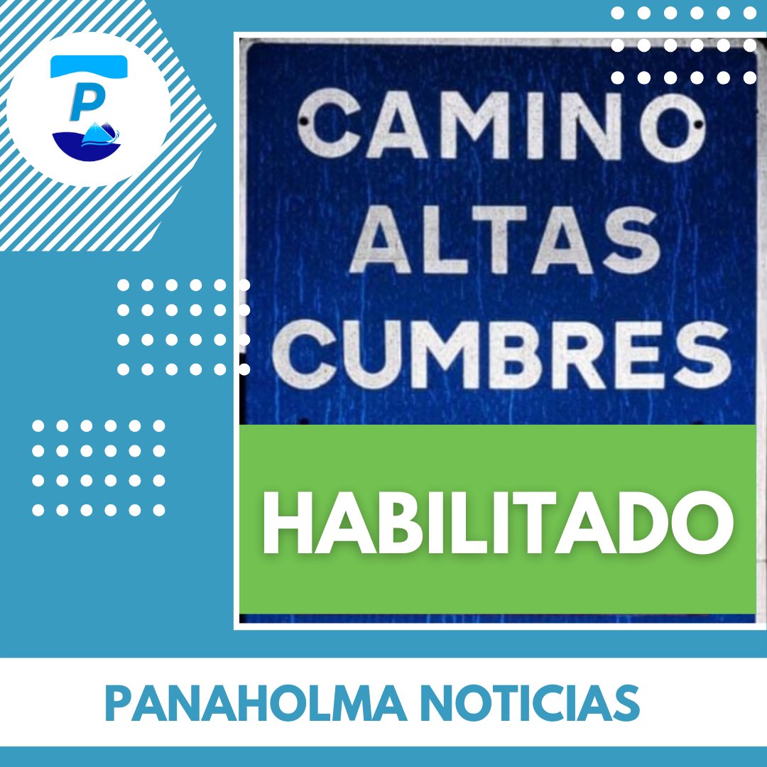 ✅ Camino Altas Cumbres HABILITADO
Ruta E 34

👍🏻Permitida la circulación. 
👀 Visibilidad reducida.
💨 Humo y ceniza. 
 A partir de este momento se encuentra 

⚠️ Circular con precaución y respetar las señales de tránsito e indicaciones del personal policíal.