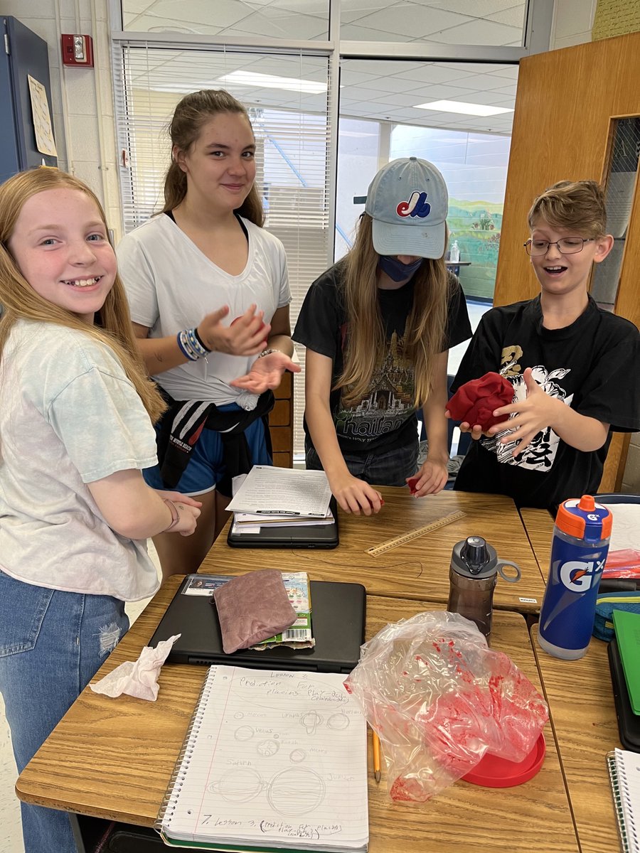 fairviewesfcps's tweet photo. Far out!😎🌍🪐Mr. Harrison’s 6th grade class creates a scale model showing the relative distances between planets in our solar system.  Students can visualize how near or far different planets are from each other and the sun. @sngoldstein @TeachMeMrsE @MGatesclass @kara_simmons76 https://t.co/LZMZGyWmyE