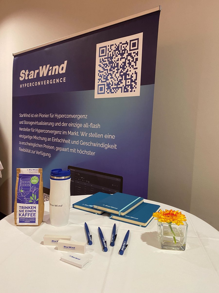 starwindsan's tweet photo. So exciting to be at #Storage2Day. Great event! If you’re in Munich, Germany, you still have time to come meet our #StarWind engineers tomorrow to learn how you can get the most out of your storage at the least effort 😉 https://t.co/TGfNVDGJC3