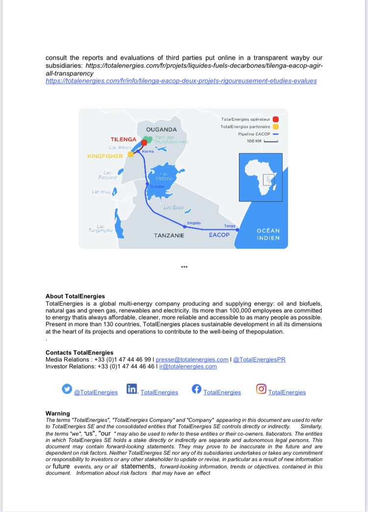 calebowino's tweet photo. NGO’s against EACOP &amp; Tilenga projects refuse mediation proposed by the Paris Judicial Court. @TotalEnergies maintain that it has complied with environmental &amp; humanitarian requirements as confirmed by independent 3rd parties. Next court date on 7th Dec https://t.co/goWWHTOlyZ
