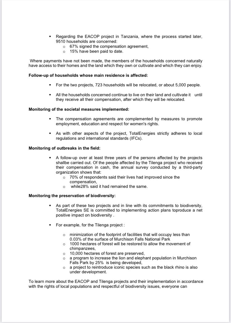 calebowino's tweet photo. NGO’s against EACOP &amp; Tilenga projects refuse mediation proposed by the Paris Judicial Court. @TotalEnergies maintain that it has complied with environmental &amp; humanitarian requirements as confirmed by independent 3rd parties. Next court date on 7th Dec https://t.co/goWWHTOlyZ